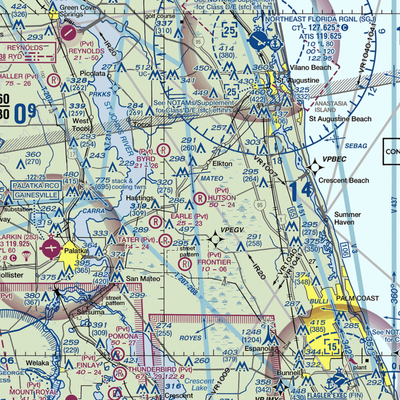 Hutson Airfield (8FL0) VFR Sectional  Gaming Mouse Pad