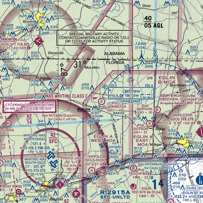 Blackwater Airfield (8FD3) VFR Sectional  Gaming Mouse Pad