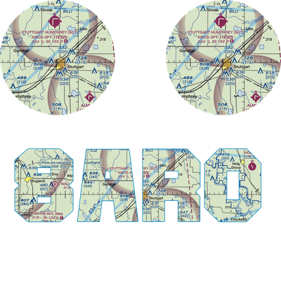 Hargrove Airport (8AR0) VFR Sectional Sticker Pack