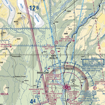 Fort Crosby Airport (8AK5) VFR Sectional  Gaming Mouse Pad