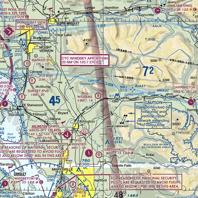 Williams Airpatch Airport (89WA) VFR Sectional  Gaming Mouse Pad