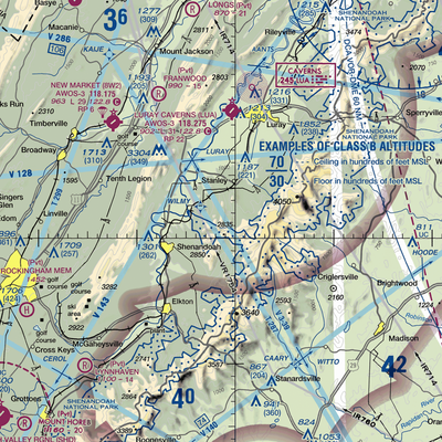 Hidden River Airport (89VA) VFR Sectional  Gaming Mouse Pad