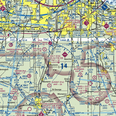 Norman Airport (89LL) VFR Sectional  Gaming Mouse Pad