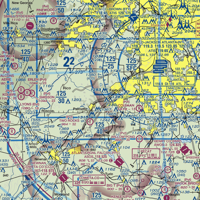 South Fulton Airport (89GE) VFR Sectional  Gaming Mouse Pad