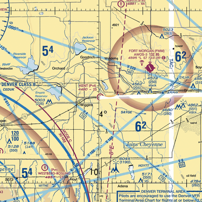 Vallery Airport (89CO) VFR Sectional  Gaming Mouse Pad