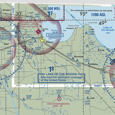 Erickson Airport (87MN) VFR Sectional  Gaming Mouse Pad