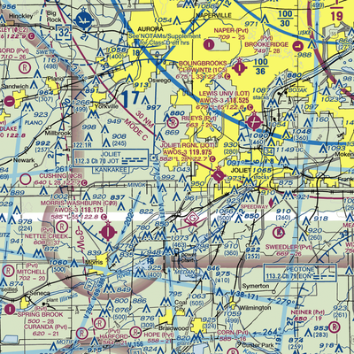 Bushby RLA Restricted Landing Area (87IL) VFR Sectional  Gaming Mouse Pad