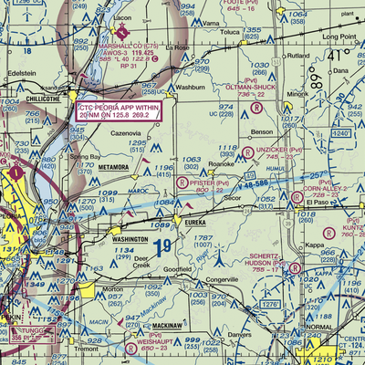 Michael Pfister Airport (86IS) VFR Sectional  Gaming Mouse Pad