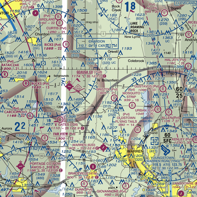 Tounshendeaux Airport (85OH) VFR Sectional  Gaming Mouse Pad