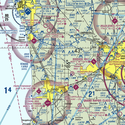 Dewind Field (85MI) VFR Sectional  Gaming Mouse Pad