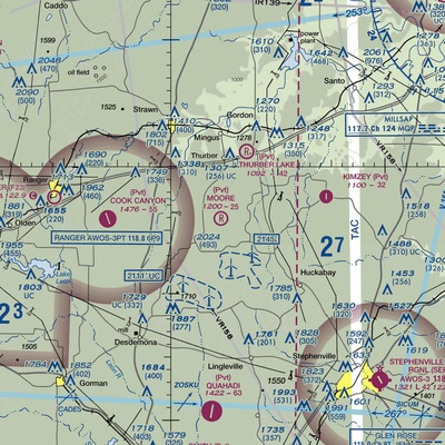 Moore Ranch Airport (83TS) VFR Sectional  Gaming Mouse Pad