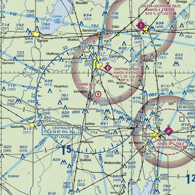 Prairie Airport (83IS) VFR Sectional  Gaming Mouse Pad