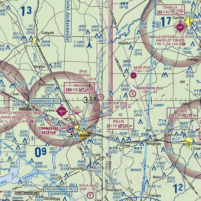 Brock Airpark (83GA) VFR Sectional  Gaming Mouse Pad