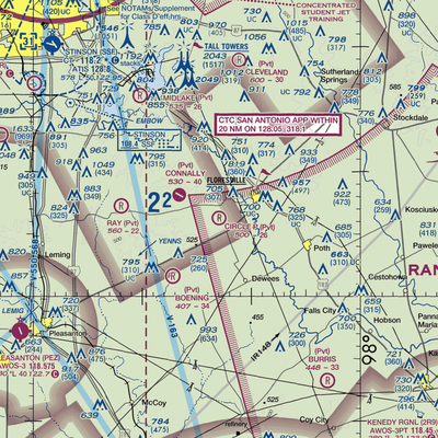 Circle P Ranch Airport (82XS) VFR Sectional  Gaming Mouse Pad