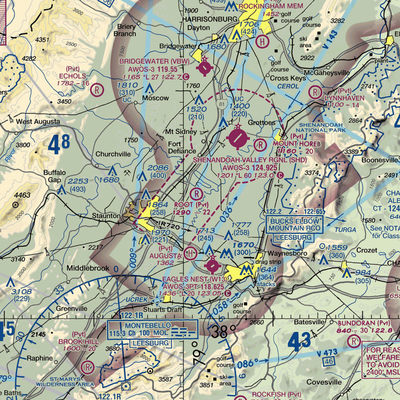 Root Field (82VA) VFR Sectional  Gaming Mouse Pad