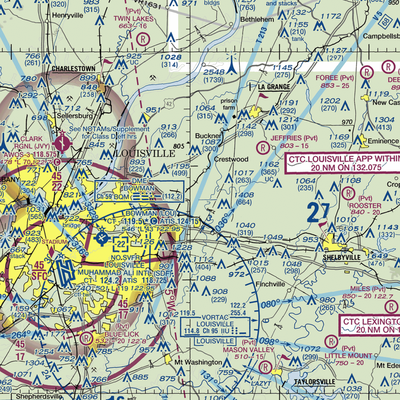 Woodledge Farm Airport (82KY) VFR Sectional  Gaming Mouse Pad