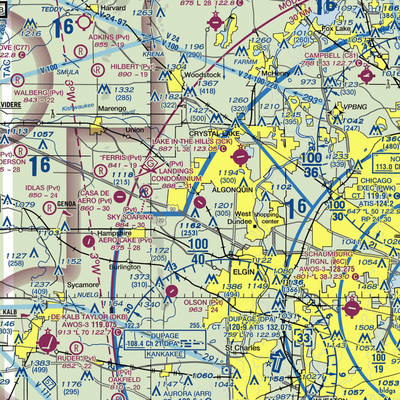 Landings Condominium Airport (82IS) VFR Sectional  Gaming Mouse Pad