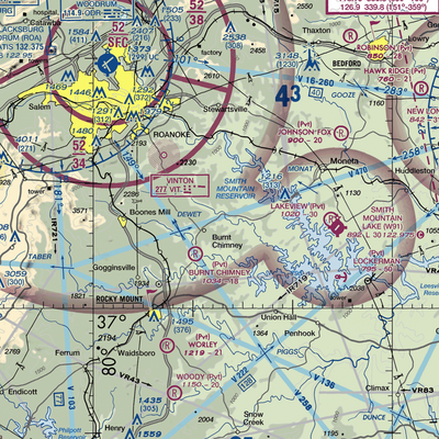 Ferguson Airport (81VA) VFR Sectional  Gaming Mouse Pad