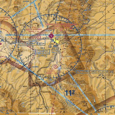 Mesa 1 Airport (81CO) VFR Sectional  Gaming Mouse Pad