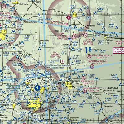 Seiferd Field (80MO) VFR Sectional  Gaming Mouse Pad