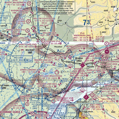 Morvro Lake Seaplane Base (80AK) VFR Sectional  Gaming Mouse Pad