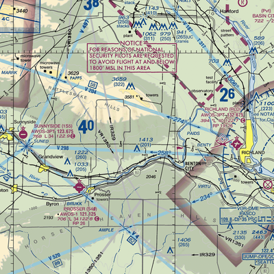 Mc Whorter Ranch Airport (7WA7) VFR Sectional  Gaming Mouse Pad