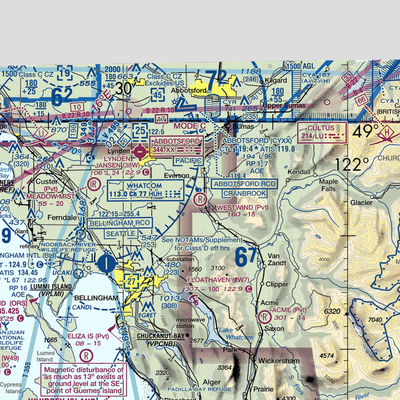 West Wind Airport (7WA3) VFR Sectional  Gaming Mouse Pad