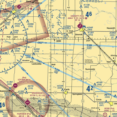 Ott Farms Airport (7TS8) VFR Sectional  Gaming Mouse Pad