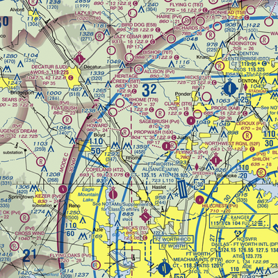 Fairview Airport (7TS0) VFR Sectional  Gaming Mouse Pad