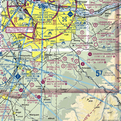 Parson Landing Airport (7OR9) VFR Sectional  Gaming Mouse Pad