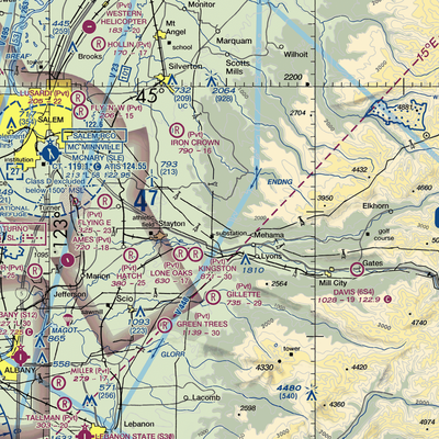 Basl Hill Farms Airport (7OR2) VFR Sectional  Gaming Mouse Pad