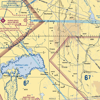 Arnold Airstrip (7OR1) VFR Sectional  Gaming Mouse Pad