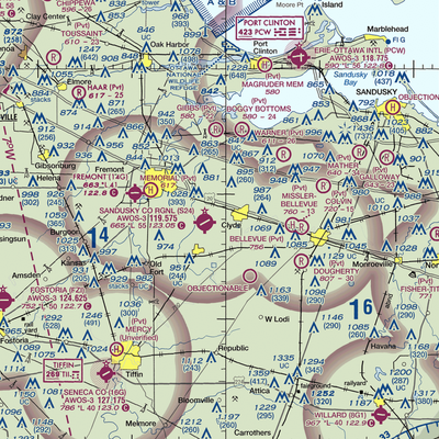 Southcreek Airport (7OI7) VFR Sectional  Gaming Mouse Pad