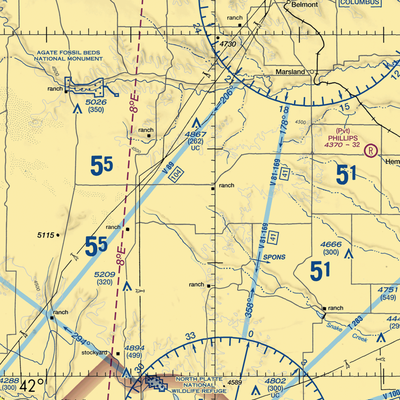 Plainsview Ranch Airport (7NE2) VFR Sectional  Gaming Mouse Pad