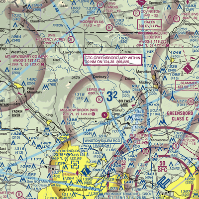 Lewis Airstrip (7NC7) VFR Sectional  Gaming Mouse Pad