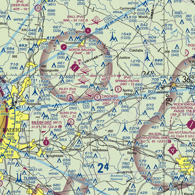 Crooked Creek Airport (7NC5) VFR Sectional  Gaming Mouse Pad