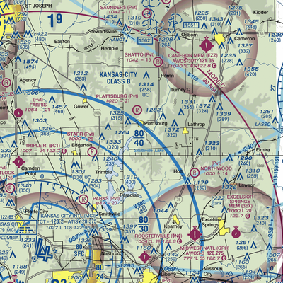 Clark Airport (7MO8) VFR Sectional  Gaming Mouse Pad