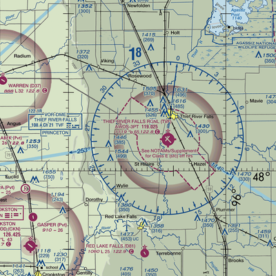 Willis Airport (7MN8) VFR Sectional  Gaming Mouse Pad