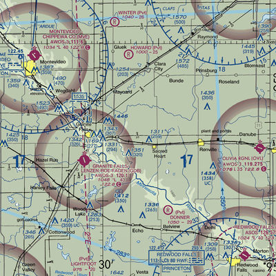 Johnson Private Airport (7MN0) VFR Sectional  Gaming Mouse Pad