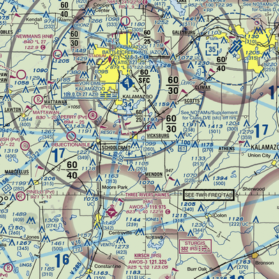 Thrall Lake Airport (7MI3) VFR Sectional  Gaming Mouse Pad