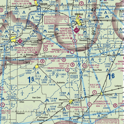 Delhotal Airport (7LL7) VFR Sectional  Gaming Mouse Pad