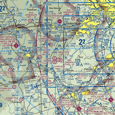 Smisson Field (7GA9) VFR Sectional  Gaming Mouse Pad