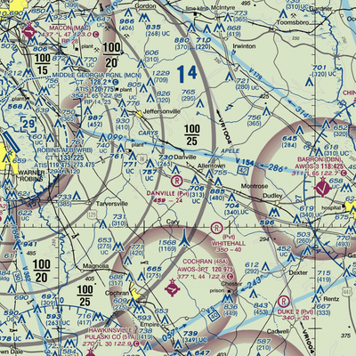 Danville Airpark (7GA4) VFR Sectional  Gaming Mouse Pad