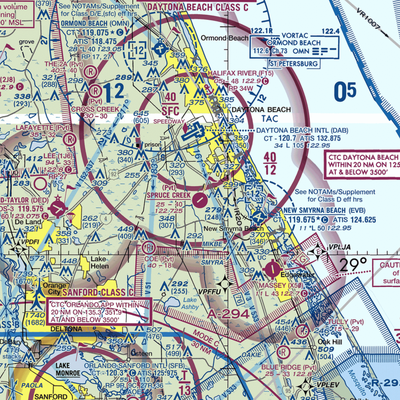 Spruce Creek Airport (7FL6) VFR Sectional  Gaming Mouse Pad