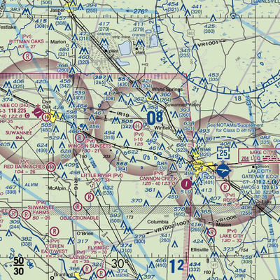 Wellborn STOLport (7FL2) VFR Sectional  Gaming Mouse Pad