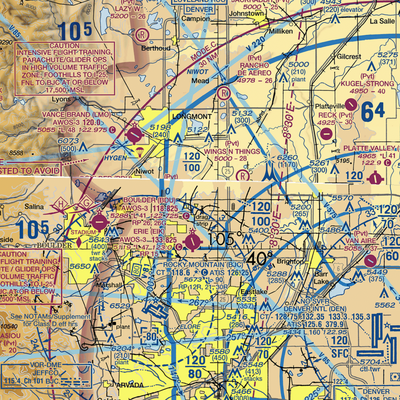 Parkland Airport (7CO0) VFR Sectional  Gaming Mouse Pad