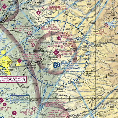 Perryman Airport (7CL9) VFR Sectional  Gaming Mouse Pad