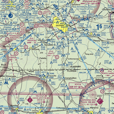 Pratt Landing Airport (7AL7) VFR Sectional  Gaming Mouse Pad