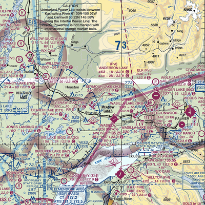 Hess Airport (7AK8) VFR Sectional  Gaming Mouse Pad