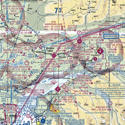 Jack Fish Landing Airport (7AK4) VFR Sectional  Gaming Mouse Pad